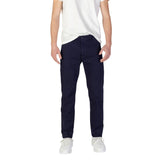 Hugo Boss Blue Cotton Skinny Pant -   -  Hugo Boss.